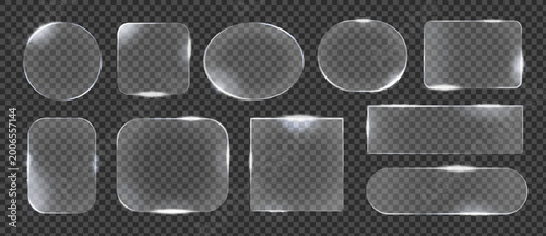 Effect glass luminescent elements with box frame text and rectangle digital button. Glow sign ui with effect design and glass liquid elements for banner abstract. Gradient line 