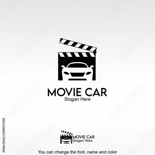 Movie Car Logo Template Design Vector