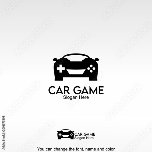 Car Game Logo Template Design Vector