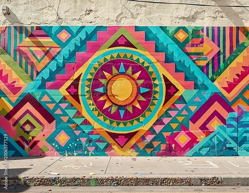 Mexican street mural