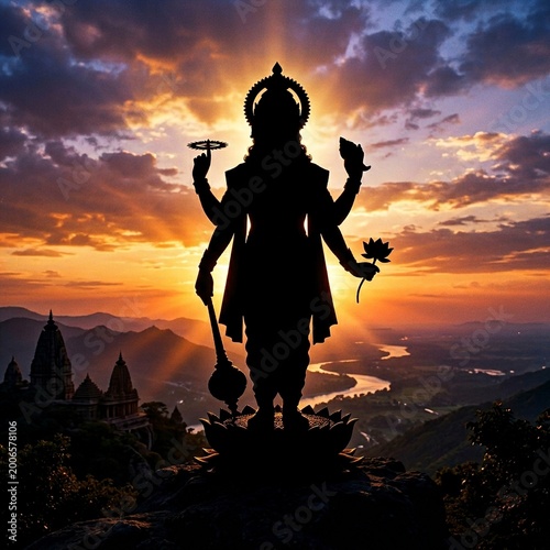 Lord Shri Narayana. Lord Vishnu