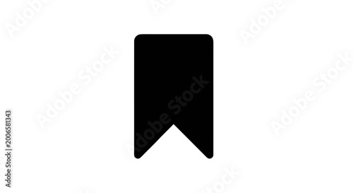 Vector illustration of black bookmark icon vector illustration on a transparent background