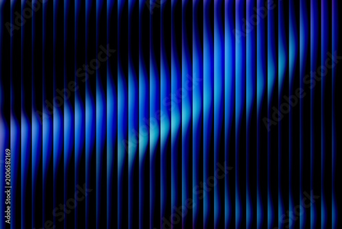 Abstract dark background with glowing blue blurred gradient and vertical lines