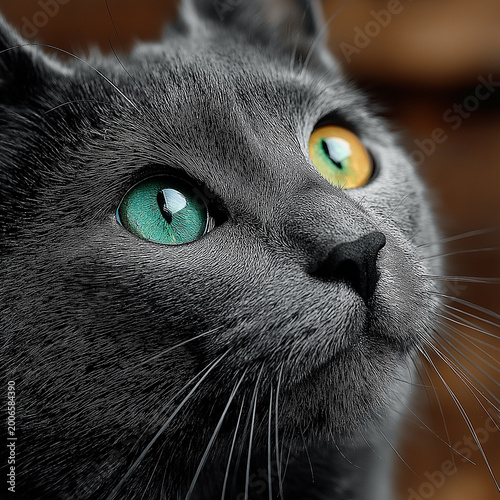 close up of a cat