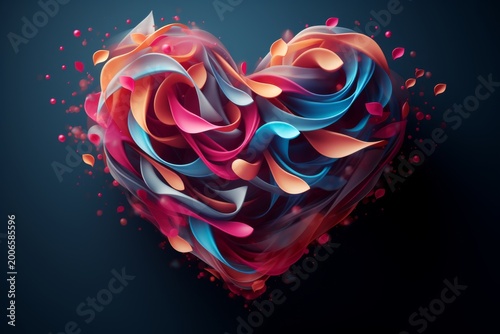 Heart shape symbol for Valentines Day