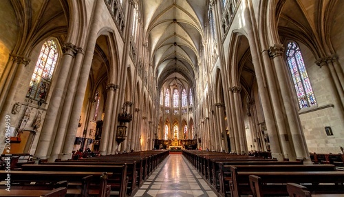 Cathedral Interior View.