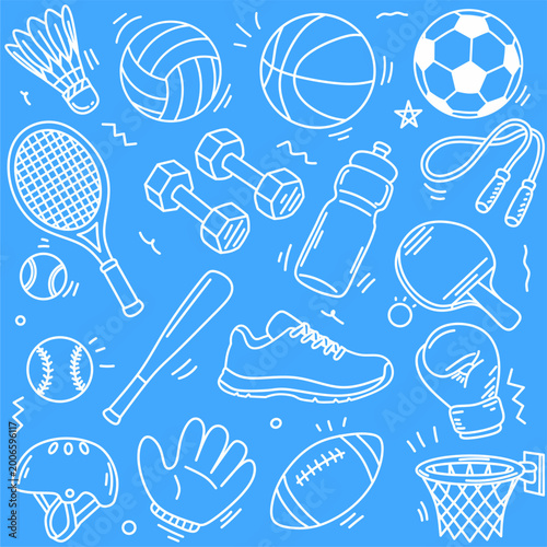sports seamless pattern