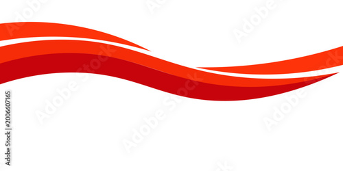 Bild auf Leinwand Elemen kurva latar belakang garis merah vektor dengan spasi putih untuk desain t