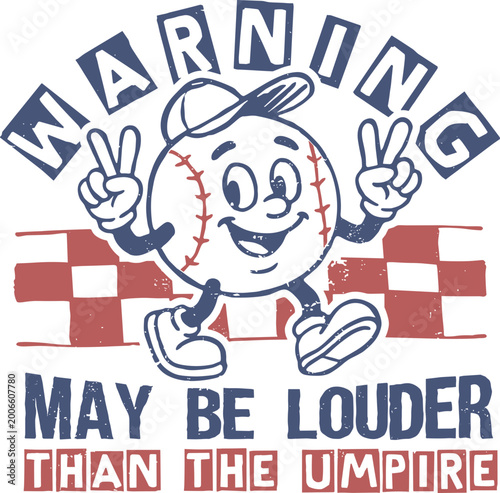 Cuadro en lienzo May Be Louder Than The Umpire svg, Baseball Game Day Svg