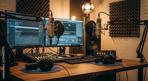 Professional Recording Studio Setup for Audio Production.
