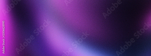Schilderij op canvas Abstract purple gradient background with soft blurred light, dark violet neon texture with smooth color transitions, elegant magenta and blue silk wave pattern for modern digital wallpaper