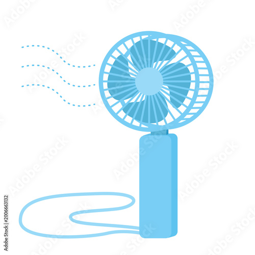 Handy Fan Illustration.