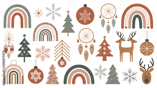 Photos Cute cartoon winter village with houses, trees, and snowman in snowy landscape V