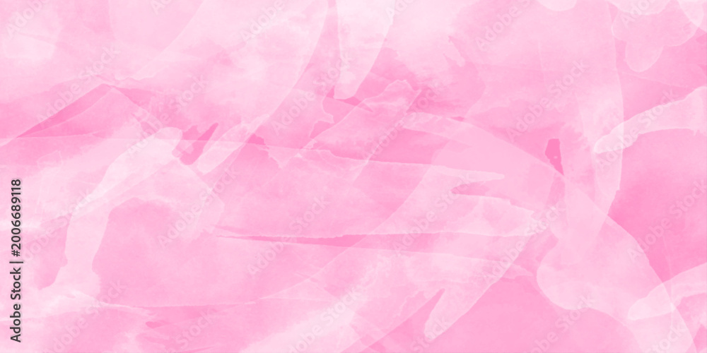 Naklejka premium pink abstract watercolor background with copy space and watercolor stains, light or Soft pink cloudy watercolor background with abstract texture and subtle gradient effect.