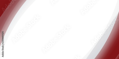 Foto Abstract red and white curve background. Vector illustration