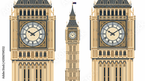 Big Ben clock tower model.
