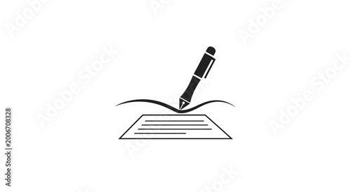 Canvastavla Pen Writing on a Document.