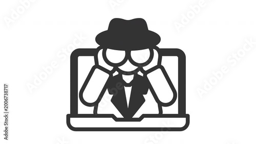 Animated spyware icon