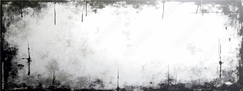 Fototapeta premium Vector Grunge texture blank rectangular border evokes sense of raw imperfection, weathered aesthetic, and urban art. It can be used as a design element.