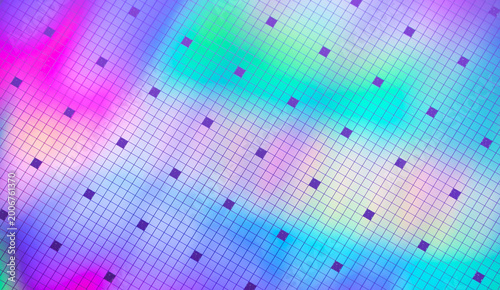 Bilde på lerret Silicon wafer for manufacturing semiconductor of integrated circuit