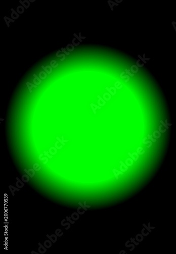 green glowing sphere 
