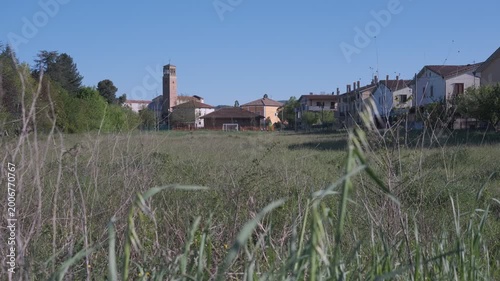 Sunset view of the small village of Rocchetta a Volturno, Molise, Italy.