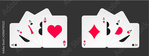 Photography ace rummy card kasino gambling card