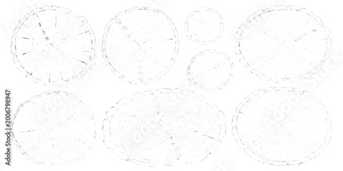 Photos Minimal white abstract set of circles wooden, hand-drawn sketch texture, geometric pattern, soft gray pencil lines, modern monochrome design, clean background, artistic minimalist style