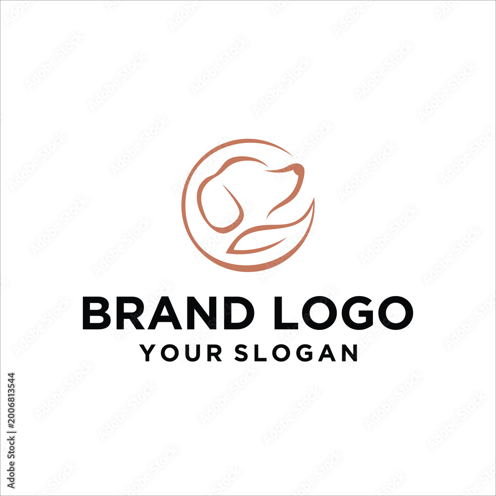 Fototapeta premium dog leag logo vector