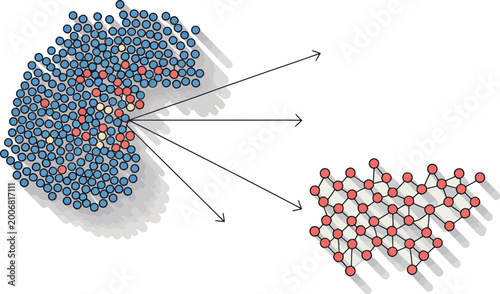 Data Transformation: A visual guide to understanding the transition from complex data structures to simpler representations, emphasizing clear relationships and patterns.