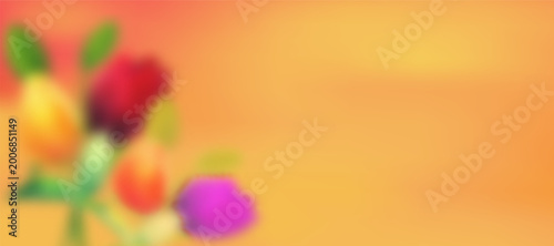 Soft spring floral background with pastel green leaves, watercolor gradient, abstract nature blur and elegant botanical design.