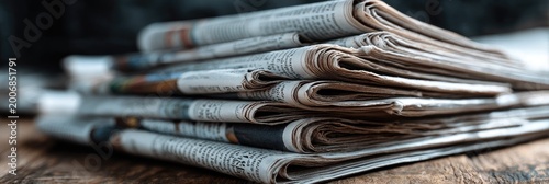 local news concept with print and digital newspaper