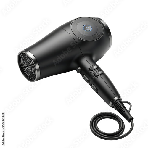 Cuadro en lienzo Professional black electric hair dryer for beauty styling
