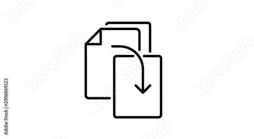 Copy Paste Icon: Document Transfer, Data Migration, File Copying, Information Exchange