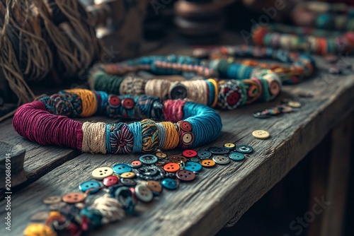 Bracelets crafted from antique buttons colorful handmade jewelry