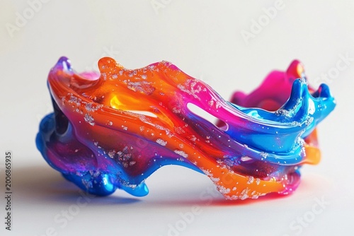 Bracelets made from melted reshaped plastic jewelry