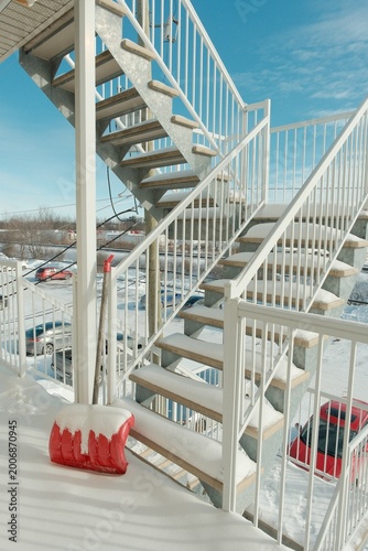 Foto Bankend Stairs on an appartment building