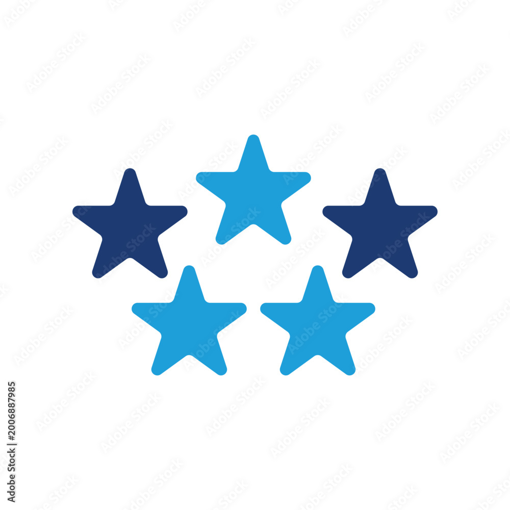 Obraz premium Five Stars icon