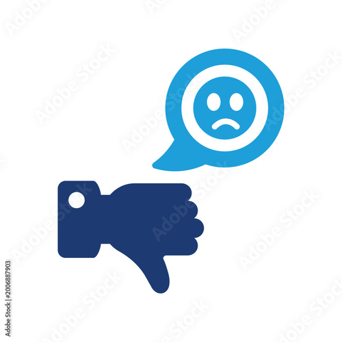 Canvas Print Dissatisfaction icon
