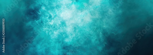 Mystical turquoise smoky clouds: This image is a canvas of atmospheric wonder, where swirling strokes of vibrant turquoise and blue dance and intertwine.