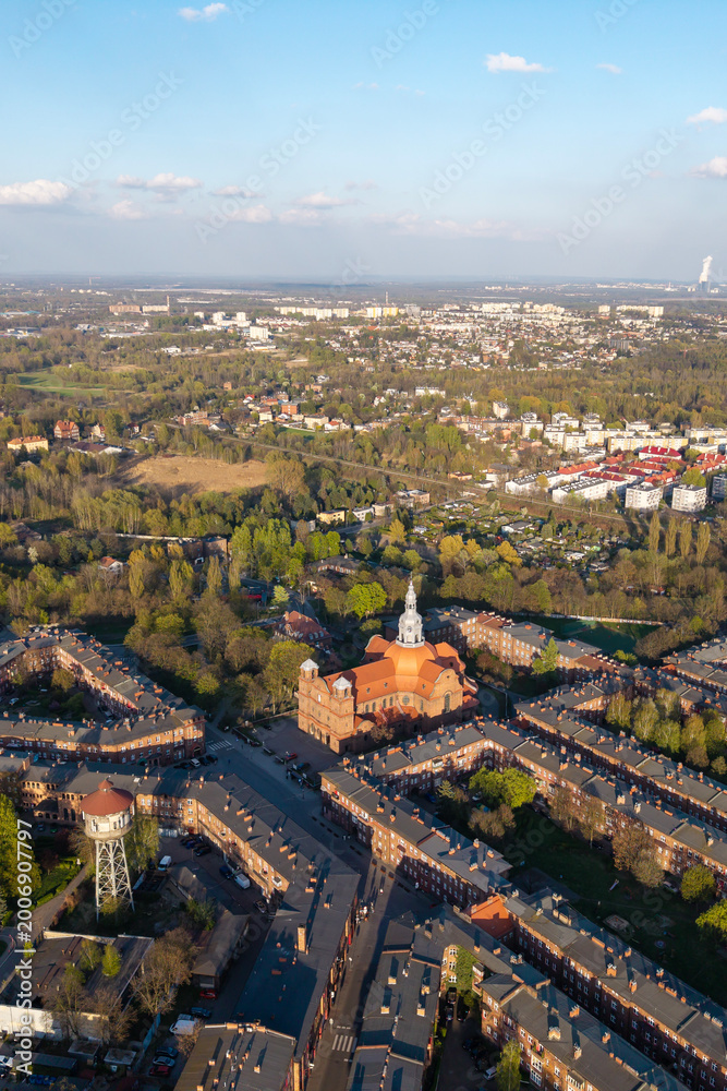 Obraz premium Nikiszowiec- Historic Mining Housing Estate- Katowice, Poland