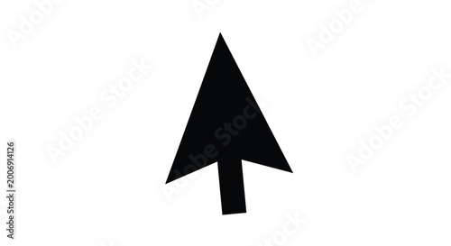 Free Download Up arrow icon black silhouette on white background - GFXLoad