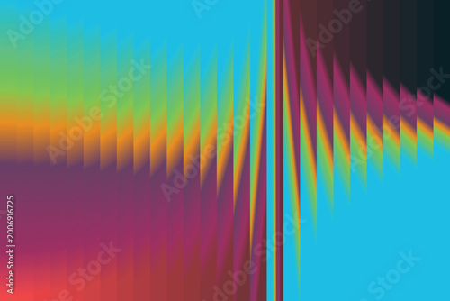 Abstract colorful rainbow background featuring a bright digital spectrum wave pattern and light vector lines on a dark artistic backdrop for modern web wallpaper design