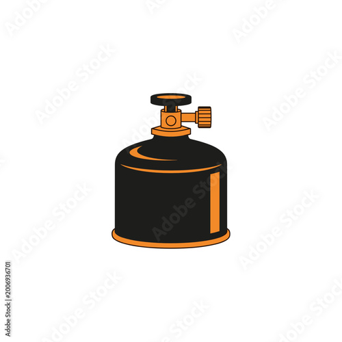 Portable Gas Canister - Concept of Outdoor Adventure and Cooking