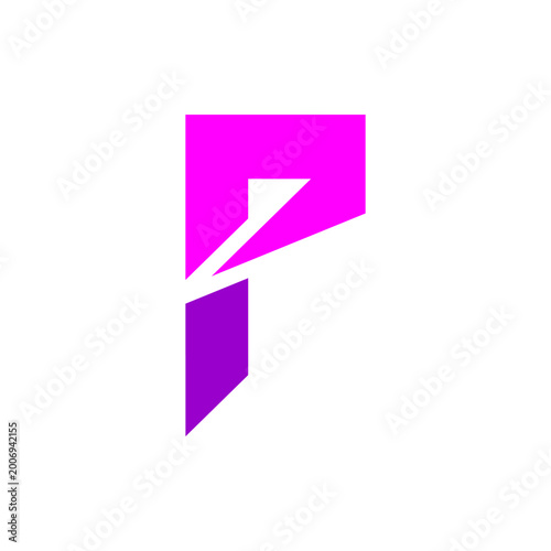 geometric rose symbol letter p logo Free Download geometric rose symbol letter p logo - GFXLoad