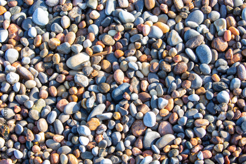 Beach pebbles.