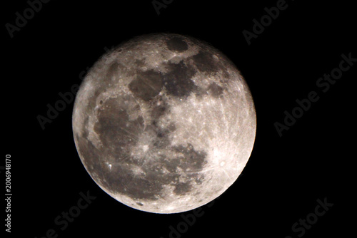 Full Moon on May before moonset in the morning