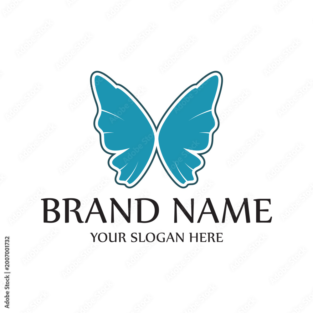 Obraz premium Elegant Butterfly Logo