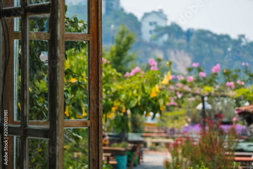 Photos Outdoor Terrace View Through Window