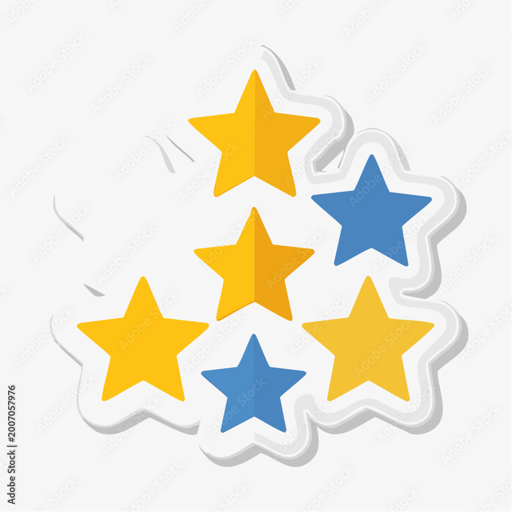 Fototapeta premium Rating Stars Icon